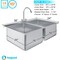 Amgood 16 in. x 20 in. x 12 in. Stainless Steel 2 Compartment Drop-In Sink with Faucet. NSF AMG SINK DIS S2C-162010-F-Z - alternate 2