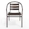 Flash Furniture Lila Bronze Metal Restaurant Stack Chair with Metal Slats TLH-017C-BZ-GG - alternate 4