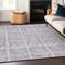 Homeroots 5' X 8' Lavender And Silver Medallion Washable Indoor Outdoor Area Rug 589339 - alternate 6