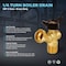 Everflow MIP Inletx3/4" MHT Outlet Boiler Drain Valve, Brass 1/2" 46122-NL - alternate 2