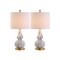 Jonathan Y Anya 20.5" Mini Glass Table Lamp, Black/White, 2PK JYL1028D-SET2 - alternate 1