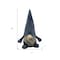 Homeroots 18" Slate Blue And Gray Fabric Standing Gnome Sculpture 483537 - alternate 3
