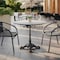 Flash Furniture TopGuard 36" Round White Faux Marble Outdoor Tabletop with Seamless Surface Technology ST-RD918C-1-M-3A-M-WH-MAR-GG - alternate 3