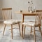 Homeroots Set Of Two 17" X 17" Gradient Tan Faux Fur Dining Chair Pad 476611 - alternate 3