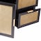 Homeroots 50in Black Solid Wood Two Drawer Sideboard 401675 - alternate 3