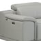 Homeroots Light Gray Italian Leather Power Reclining U Shaped Six Piece Corner Sectional With Console 476589 - alternate 2