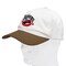 Railroad Sock Classic Baseball Cap, White/Brown Hat-Baseball-WtBr - alternate 1