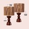 Jonathan Y Sherry 22" Bohemian Coastal Hourglass Totem Resin w/Hand-Woven Paper Rope Drum Shade LED Table, 2PK JYL5513B-SET2 - alternate 4