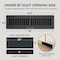 Sierra Grates 4 in. H X 10 in. W 2-Way 45 Degree Louvered, Steel, Granite Grey Toe Space Grille TSG410-GRY - alternate 2