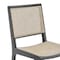 Homeroots Natural and Black Solid Wood Partially Open Back Dining Side Chair 653935 - alternate 2