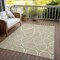 Homeroots 10' X 14' Tan Ivory And Green Abstract Washable Indoor Outdoor Area Rug 600569 - alternate 2