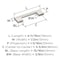 Amerock Versa 3-3/4 inch (96mm) Center-to-Center Polished Nickel Cabinet Pull, 10PK 10VMP36912PN - alternate 2