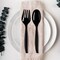 Smarty Had A Party Black Disposable Plastic Serving Flatware Set, 300PK 2650-B-CS-CASE - alternate 1