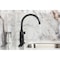 Kingston Brass Bridge Kitchen Faucet with Brass Sprayer, Matte Black KS2330TKL - alternate 2