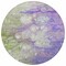 Homeroots 8' Purple Lilac And Artichoke Green Round Abstract Washable Indoor Outdoor Area Rug 582178 - alternate 3