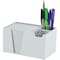 Acrimet Desktop Organizer Pencil, Pen, Paper, Clip, Caddy Holder (Plastic) (Paper Included) (White Color) 954.BO - alternate 1