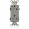 Leviton Straight Blade Receptacle, 5-20R, 20 A, 125V AC, Flush Mount, Self-Grounded M1636-PLG - alternate 1