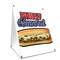Signmission Philly Cheesesteak, 36 Inch x 24 Inch A-frame Yard Sign, Plastic Sign SBC-2436-Philly Cheesesteak - alternate 1