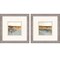 Homeroots Set Of Two Antique Contemporary Framed Art Silver Picture Frame Print Wall Art, 2PK 416713 - alternate 1