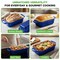 Nutrichef 9x5 in Enameled Cast Iron Loaf Pan with Lid, Enamel-Coated Baking Loaf Pan for Sourdough, Oven Safe NCCIELF2BL - alternate 2