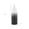 Homeroots 20" Black And White Ombre Metal Table Vase 608329 - alternate 2
