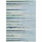 Homeroots 3' X 5' Sky Blue Aqua And Gray Striped Washable Indoor Outdoor Area Rug 597289 - alternate 4