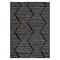 World Rug Gallery Boho Stripe Design Area Rug 5 ft x 7 ft Black 3019BLACK5X7 - alternate 4
