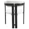 Leisuremod Velo Series Modern Dining Chair in Black Wood with Off White Seat, 2PK VCBL-51OW-2 - alternate 3