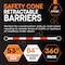 Xpose Safety Retractable Cone Bar Orange/White, 53in to 84in Length, 360PK CBO53/84-HP360-X - alternate 3