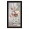 Homeroots Cottage Peach Roses Black Framed Print Wall Art 530042 - alternate 3