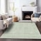 Homeroots 5' X 8' Sage And Green Striped Washable Indoor Outdoor Area Rug 587957 - alternate 2