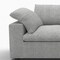 Homeroots 160" Light Gray Linen Blend Modular Sofa 714570 - alternate 2