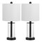 Jonathan Y Amner 20.5" Glass Modern Contemporary Fillable Glass LED Table Lamp, Oil Rubbed Bronze, 2PK JYL8508A-SET2 - alternate 6