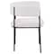 Leisuremod Cyril Collection Modern Chair in White Faux Fur, 4PK CDCF22W4 - alternate 4
