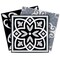 Homeroots 6" X 6" Black White and Gray Mosaic Peel and Stick Tiles 399872 - alternate 2