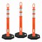 Jrex Safety 42 in Ring Loop Orange Traffic Delineator Post with 13 LB PVC Base, 3PK DLRB-JR-ORG-42-3PK - alternate 1