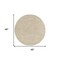 Homeroots 4' Ivory And Gold Round Abstract Indoor Outdoor Area Rug 573835 - alternate 2