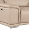 Homeroots 93in Beige and Silver Leather Power Reclining Loveseat 643823 - alternate 2