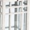 Homeroots Set of Two White And Silver Distressed Geometric Metal Floor Lantern Candle Holders, 2PK 516446 - alternate 3