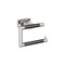 Amerock Esquire Polished Nickel/Gunmetal Contemporary Single Post Toilet Paper Holder BH26617PNGM - alternate 1