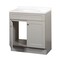 Zenna Home 2-Door Shaker Vanity with Top, Wood, Cool Gray, Cultured Marble Sink, White Sink, 1/EA SBC30GY - alternate 2
