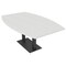 Skutchi Designs Boat Conference Table With Power Unit, 48 in W, 72 in L, White HAR-BOT-48x72-DOU.BK-WA7976-NA - alternate 1