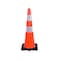 Traffic Kontrol 28in Traffic Safety Cone - 5 Lbs - Orange - 6in +4in Hi Intensity Reflective Collars - 1PC TKTC-28-5-OR-2C - alternate 1
