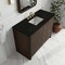 James Martin Vanities Gracyn 48" Single Vanity, Sable, w/ 3 CM Phantome Eclos Widespread Top D125-V48-SBL-WPHT - alternate 4
