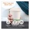 World Centric Fiber Lids for Cups, Fits 10 to 20 oz Hot Cups, Natural, 1000PK CULFB12GNLF - alternate 4