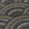 Homeroots 3' X 5' Black Ivory And Gold Geometric Washable Indoor Outdoor Area Rug 615182 - alternate 2