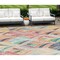 Homeroots 10' X 14' Orange Copper And Gold Geometric Washable Indoor Outdoor Area Rug 589241 - alternate 1