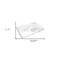 Homeroots 16in Clear Rectangular Crystal Serving Tray 517509 - alternate 4