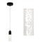 Jonathan Y Bolha 4.75" 1-Light Bubble Acrylic/Iron Modern Minimalist Integrated LED Pendant, Black JYL7221C - alternate 1