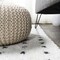 Jonathan Y Pele Modern Geometric Dot Shag White/Gray 2 ft. x 10 ft. Runner Rug MOH400A-210 - alternate 4